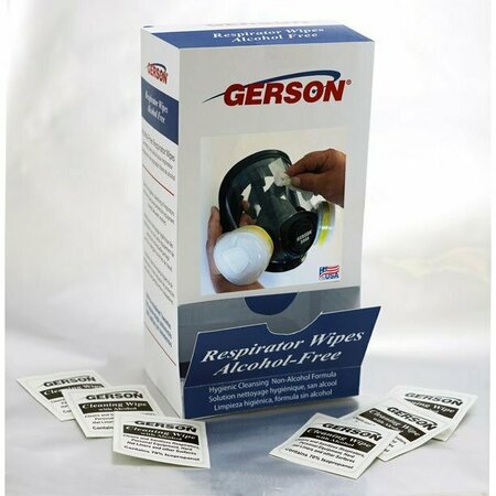 GERSON Respirator Wipes, Alcohol-Based, 10PK 100006